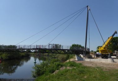 Geh- und Radwegbrücke in Meppen
